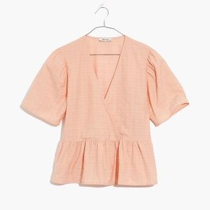 Madewell Wrap Peplum Top